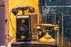 Cairo-Egypt Antique telephones at a shop on El Moez street in Old Cairo Vintage Print